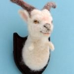Goat Trophy Head Brooch
