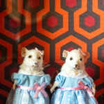 Shadowbox Taxidermy Mouse - Grady Twins - Shining - Stephen King - Overlook Hotel - Come and Play with Us - Orange Carpet - Stanley Kubrick