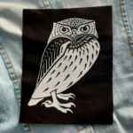 Owl Patch - cute patch, bird, sew on patch, animal, forest, gothic patches, witchcraft, woodland, witch familiar, nature punk, occult