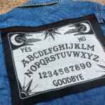 Ouija Board Back Patch - planchette, occult patches, witchy pin, spirits, spooky, horror patch, punk, jacket, sew on, witch crafts, gothic