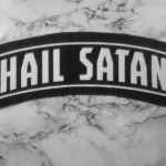 Hail Satan Top Rocker Patch - satanism, devil banner patch, satanic patch, jacket patch, horror patch