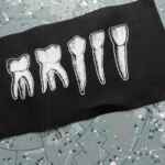 Occult Teeth Patch - punk patch, nu goth patch, pagan patches, witch, sew on patch, horror patch, Gothic, skull, voodoo