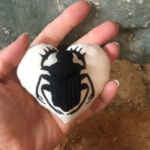 Heart Scarab Beetle Amulet Vegan Ancient Egyptian Grave Good Valentines Gift