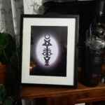 Satanic trinity framed art