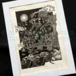The Harbourside Bucca - Cornish Spirit - Limited Edition Lino Print