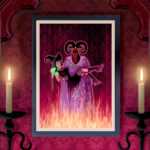 Witch Devil Goat Gothic Art, Dark Art, Satanic, Occult art, Witchcraft, Devil Rides Out, Dennis Wheatley, gift for goths, A3 - FREE P&P (UK)