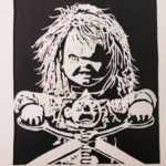 Good Guy - Chucky - Hand cut original framed paper art