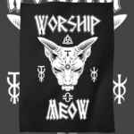 Worship Meow Tea Towel