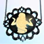 Gothic snake dancer necklace, gothic jewellery, gothic necklace, horror necklace, horror jewellery
