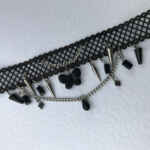 Adrianna Gothic Fabric Charm Choker