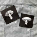 Mushroom Patch - fungi patch, toadstool, cute patch, goth patch, nature, witchy patch, punk patches for jackets, fungus, shroom