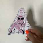 Ghost Pin Up Vinyl Sticker