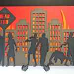 Dead End - layered zombie papercut