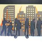 Walkers - Layered zombie papercut