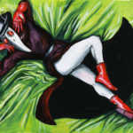 Pin-Up Plague Doctor, original art