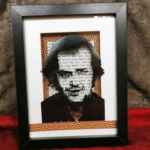 All Work And No Play Makes Jack A Dull Boy - The Shining - framed handcut paper art