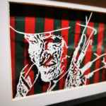 One, Two, Freddy's Coming For You - Freddy Krueger - original hand cut paper art