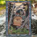 Baba Yaga's Cat A5 Art Print