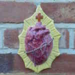 Sacred Heart Ceramic Wall Art