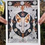 FROM THE CORPES, FLOWERS GROW - A tombstone rubbing.