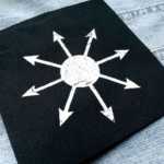 Occult Symbol of Chaos Patch - chaos star, magick sigil, occult symbols patch, punk patch, gothic patch, D&D role play, black metal, dungeons and dragons