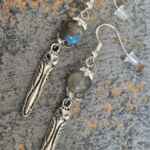 Owl Labradorite Earrings