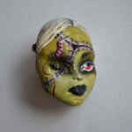 Decay | Handmade brooch ft reanimated lab assistant character (MADE TO ORDER)