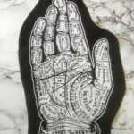Palmistry Back Patch - large patch, hand backpatch, cool patches, palm reader patch, occult patch, witchy back patches, tarot