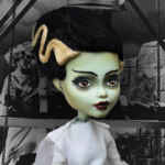 Bride of Frankenstein | handpainted horror art doll inspired by 1930s movie (MADE TO ORDER)