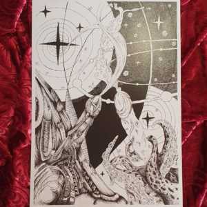 Be Careful What You Wish For Giger vs Lovecraft A4 Print