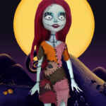 Sally | handpainted posable doll inspired by Nightmare Before Christmas