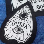 Planchette Patch - ouija board, occult patches, witchy pin, spirits, spooky, horror patch, punk, metal, jacket, sew on, witch crafts, gothic