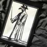 Plague Doctor Patch - black metal patch, goth patch, heavy metal patch, death metal patches, black magic patch, medieval art