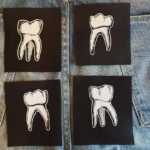 Occult Tooth Patches Set - teeth, punk patch, goth patch, pagan patches, witch, sew on patch, horror patch, nu Goth, skull, pagan