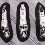 Finger Patches Set - horror patches, gothic witchy, punk patch, filler patches, occult, goth screen print, patches for jackets