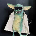 Shadowbox Taxidermy Mouse - Gremlin Flasher - Don't feed it after midnight!