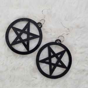 Inverted Pentagram Earrings