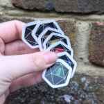 Rainbow Gothic Sticker Pack - 7 d20 small stickers