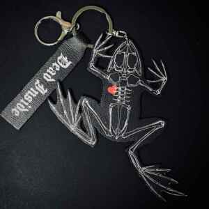 Dead Inside Frog Keyring