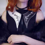 Broken Doll Collar Small in Black & White