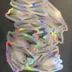 Mini bat holographic stickers