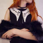 Broken Doll Collar Small in White
