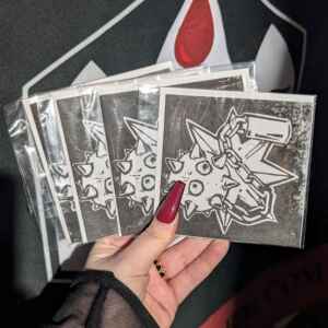 Surprise, Flail! Hand Carved & Printed Cards