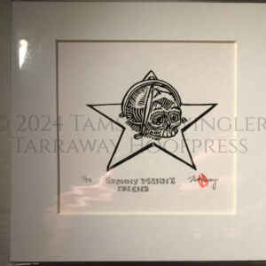 Granny Mann's Friend - Witch Black Lino Print - Limited Edition