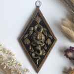 Snake and Skull Hanging Decoration, Gothic Home Decor, Goth Occult Gift