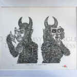 Takes One to Know One - Ltd. Ed. Lino Print - Devils