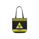 Biohazard Zombie Active Sign Shoulder Tote Bag
