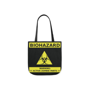 Biohazard Zombie Active Sign Shoulder Tote Bag