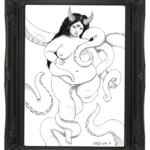 The Oracle - Horned Goddess with Tentacles - Fat Art Print