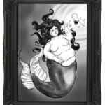 Deep Sea Fat Mermaid Art Print - Stheno